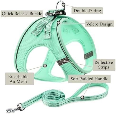 Dog Harness with Leash Set, Step-in Adjustable Puppy Pet Vest - Image 2