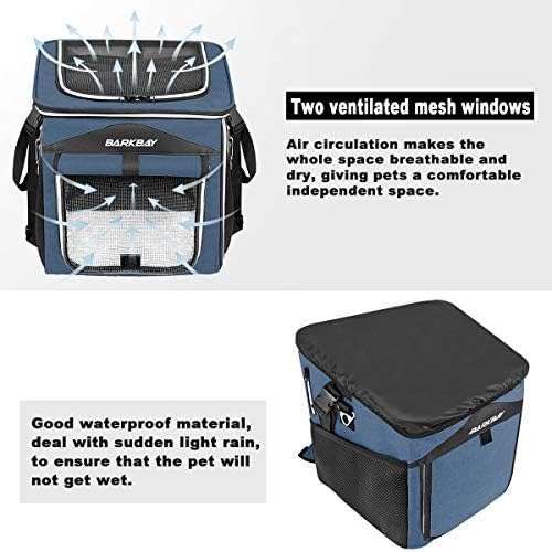 Dog Bike Basket Carrier, Expandable Foldable Soft-Sided Dog Carrier, 2 Open - Image 4