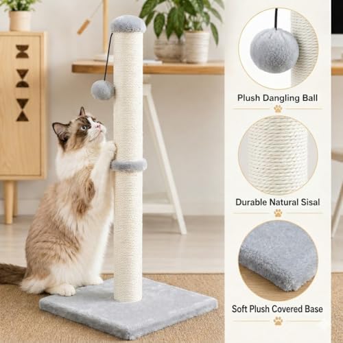 Dimaka Tall Cat Scratching Post Tree Scratcher - Image 2