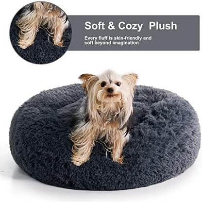 WNPETHOME Small Round Calming Dog Bed Cat Bed - Image 2