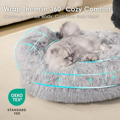 EHEYCIGA 23" Calming Donut Dog Bed - Image 4