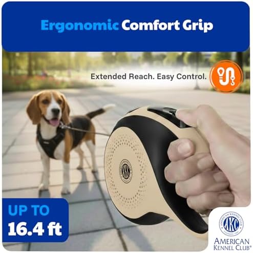 American Kennel Club Heavy Duty Retractable Dog Leash, Tangle-Free, Ergonomic - Image 3