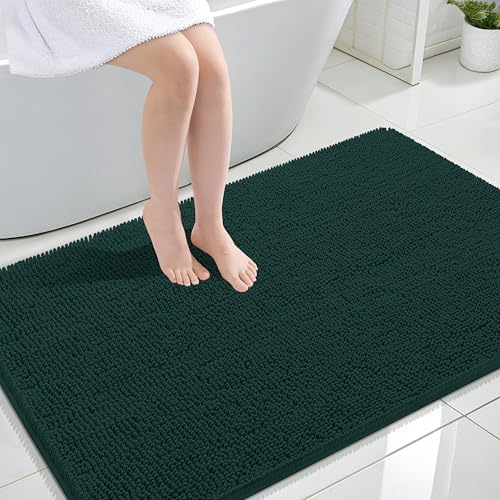 OLANLY Large Bathroom Rugs 47x32, Extra Soft Absorbent Chenille Bath Rugs by OLANLY