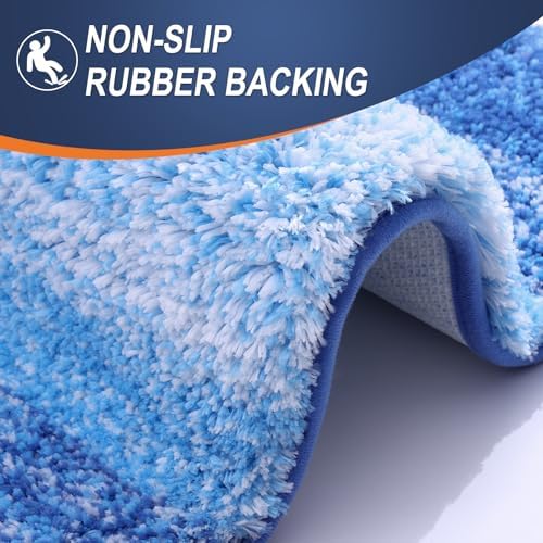OLANLY Bathroom Runner Rug 54x24, Extra Soft Absorbent Microfiber Bath Rugs - Image 4