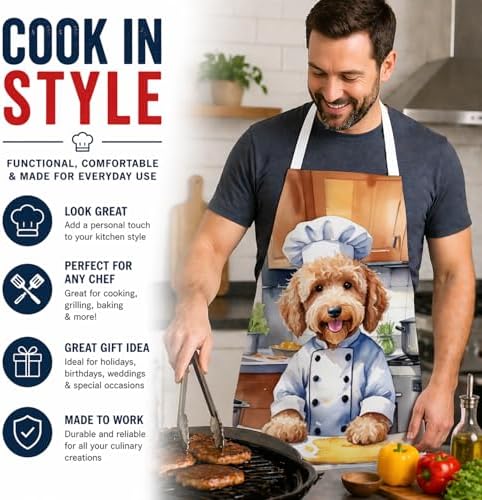 Caroline's Treasures Goldendoodle The Chef Apron Cooking Kitchen Server Baking - Image 2