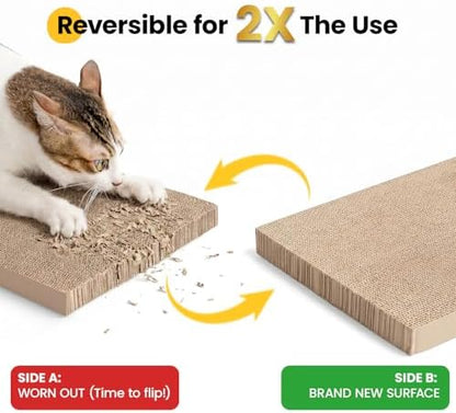 Conlun Cat Scratcher Box, Cardboard Pad, Bed - Image 5