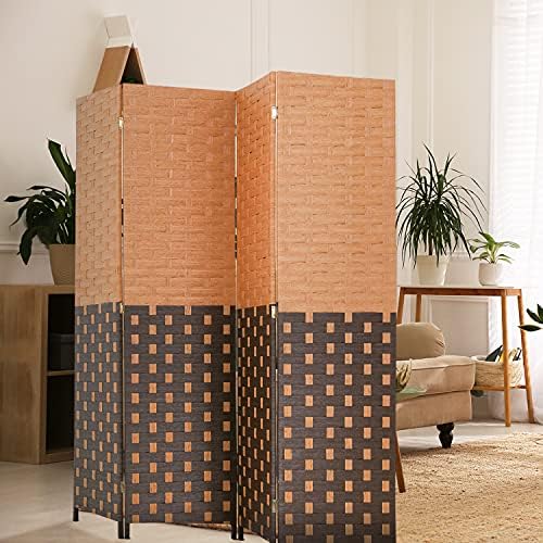 FDW 4-Panel Folding Room Divider | 6ft, CM | Light & Portable - Image 2