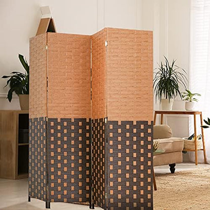 FDW 4-Panel Folding Room Divider | 6ft, CM | Light & Portable - Image 2