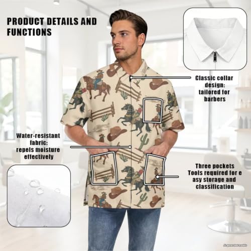 Funny Print Barber Jackets & Smocks - Image 5
