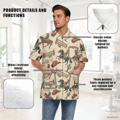 Funny Print Barber Jackets & Smocks - Image 5