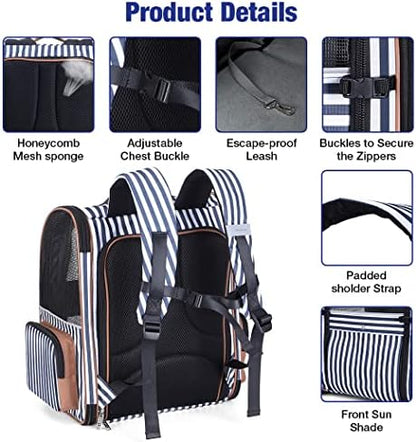 Extra Large Cat Backpack Carrier Expandable Pet Carrier Backpack - Image 4