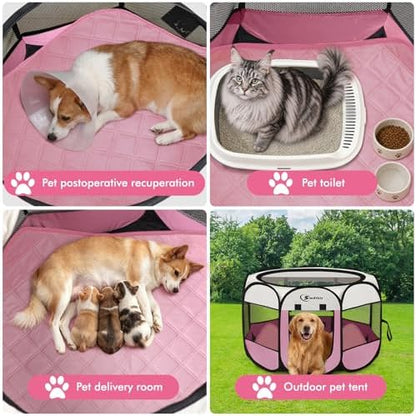 Siedihit Dog Pet Playpen Tent Crate Cage - Image 3