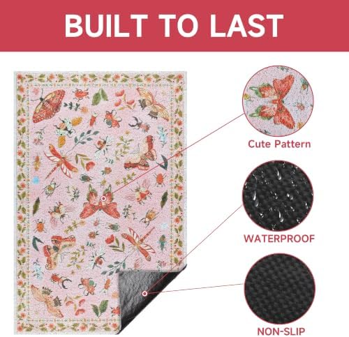 Cat Litter Mat, Traps 100% Cat Litter, Non-Slip Litter Box Trapping Mat - Image 4