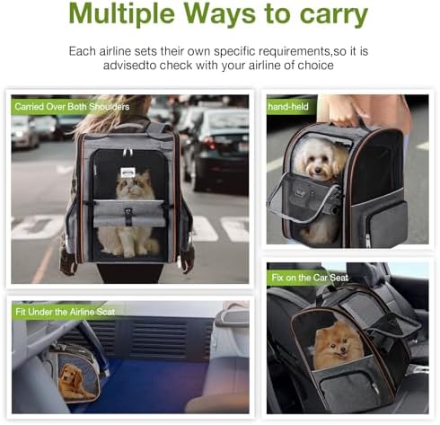 Extra Large Cat Backpack Carrier Expandable Pet Carrier Backpack - Image 4