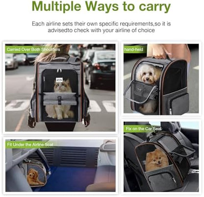 Extra Large Cat Backpack Carrier Expandable Pet Carrier Backpack - Image 4