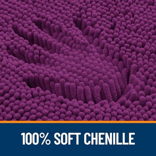 OLANLY Small Bathroom Rugs 24x16, Extra Soft Absorbent Chenille Bath Rugs - Image 3