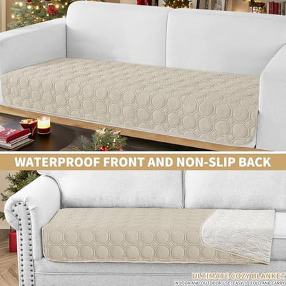 ZNSAYOTX Ultimate Cozy Blankets 100% Waterproof Sofa Mat Blanket - Image 2