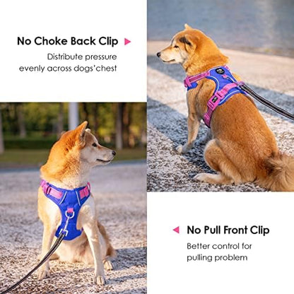 PHOEPET No Pull Dog Harness, Unique Colors Reflective Adjustable Dog Vest - Image 4