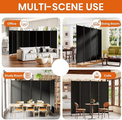 SUNALLY Room Divider Privacy Screens, 6 Panel Divider - Image 7