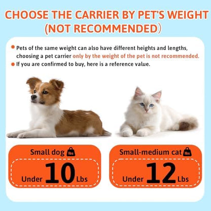 Petskd Top-Expandable Small Pet Carrier 17"x11"x9.5" Airline Approved - Image 4