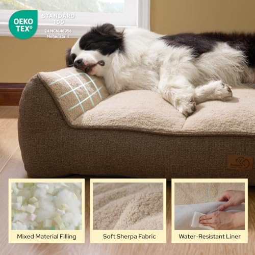 Bedsure SupportMax® Extra Thick Orthopedic Dog Bed Medium Size Dog - Image 5