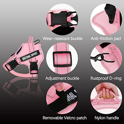 voopet Service Dog Harness, Emotional Support Pet Vest Harness, Reflective - Image 2