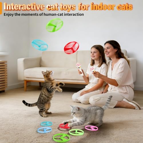 BABORUI Cat Toy Disc Launcher, Rechargeable Interactive Cat Fetch Toy Launcher - Image 4
