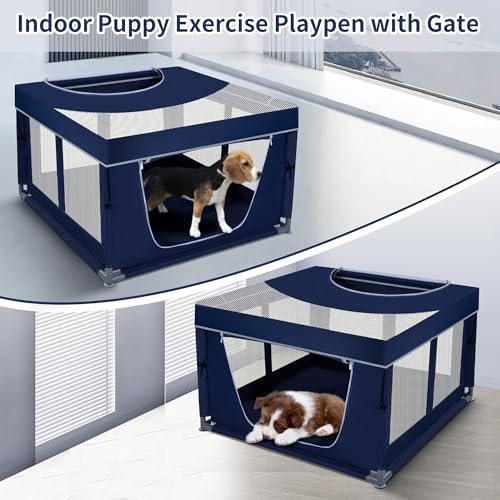 Dog Kitten Playpen with Play Pen Cover - Image 2