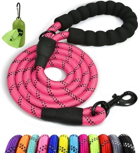 Taglory Rope Dog Leash for Medium Large Dogs, 6 FT Padded Handle by Taglory