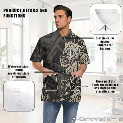 Professional Grooming Smock Unisex, Water Resistant Anti-Static - Image 5