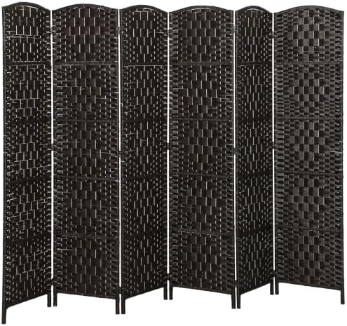 HOMCOM Room Divider 6-Panel, 6FT-Tall Folding Privacy Screen by HOMCOM