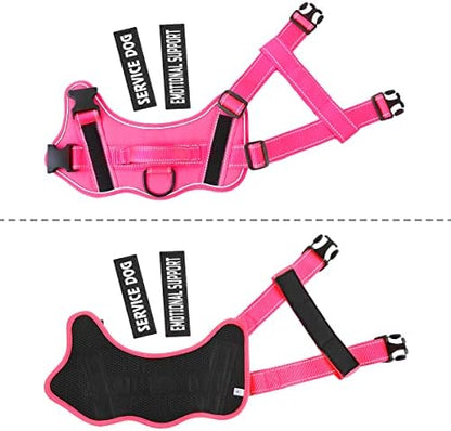 voopet Service Dog Harness, Emotional Support Pet Vest Harness, Reflective - Image 4