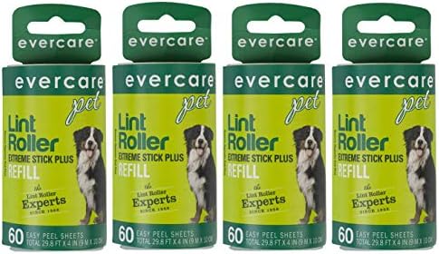 Evercare Extra Sticky Pet Lint Roller Refill 60 sheets by Evercare