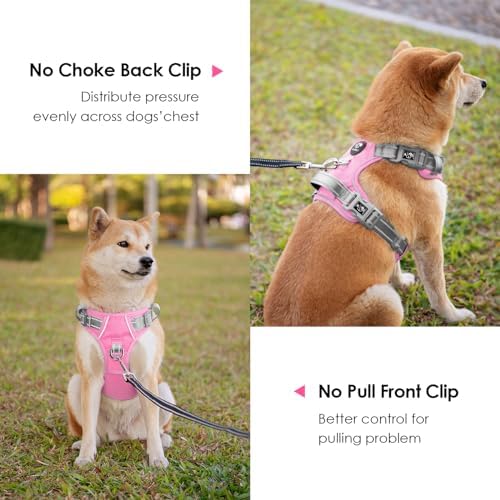 PHOEPET No Pull Dog Harness, Unique Colors Reflective Adjustable Dog Vest - Image 3