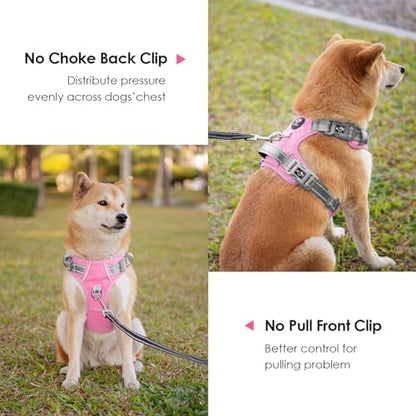 PHOEPET No Pull Dog Harness, Unique Colors Reflective Adjustable Dog Vest - Image 3