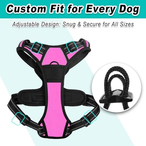 BARKBAY Dog Harness for Large Dog No Pull 2 Leash Clips Dog Vest - Image 6