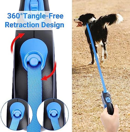 Segarty Dog Leash Retractable, 16ft Heavy Duty Walking Dog Leash - Image 4