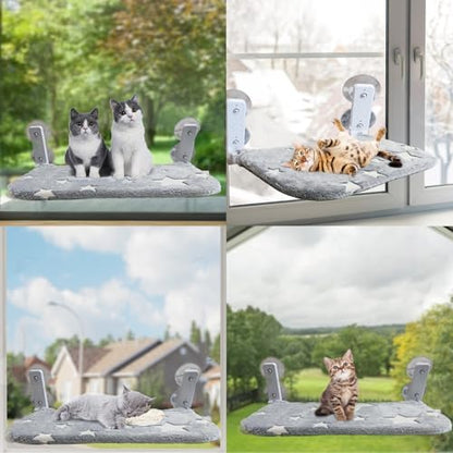 Foldable Cat Hammock for Window Glow in The Dark Cordless Cat Window Perch for - Image 5