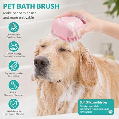 Soft Silicone Pet Bath Massage Brush - Image 3