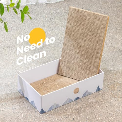 Conlun Cat Scratcher Box, Cardboard Pad, Bed - Image 5