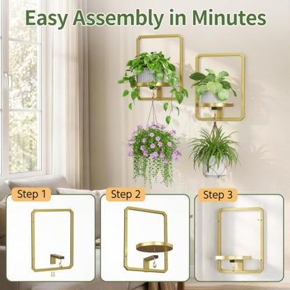 LASZOLA Plant Picture Frame Holder Wall Mount - Image 4