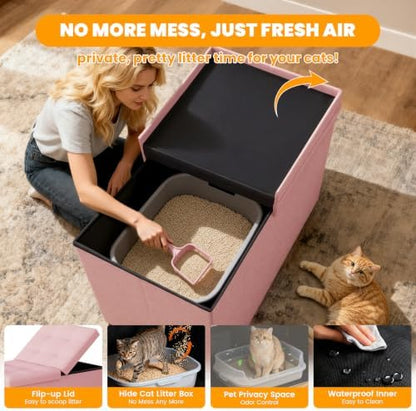 3-in-1 Cat Litter Box Enclosure - Image 5