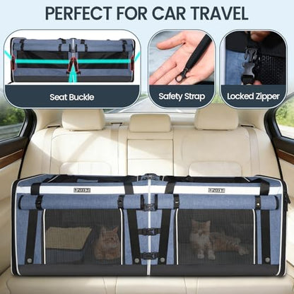Petskd Double Extra Large Cat Carrier - Image 2