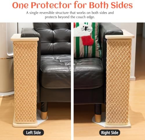 PETKARAY Under Furniture Extended Couch Corner Cat Scratching Post - Image 6