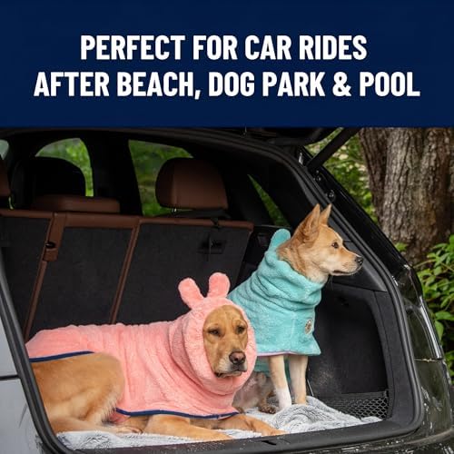 DERPYCHAPPY Dog Bathrobe for Small to Large Dogs, Microfiber - Image 3