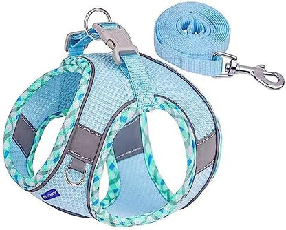Step in Mesh Dog Harness and Leash Set Breathable Air Mesh Harness - Image 2