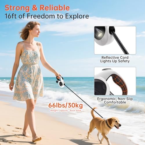 16Ft Retractable Dog Leash - Image 2