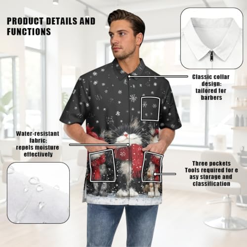 Funny Print Barber Jackets & Smocks - Image 7