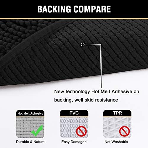 H.VERSAILTEX Microfiber Bath Rugs Chenille Floor Mat Ultra Soft Washable - Image 6