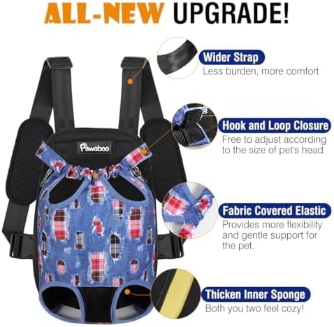 Pawaboo Dog Backpack Carrier, Front Chest Carrier - Image 4